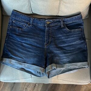 Time and Tru Dark Blue Jean Shorts